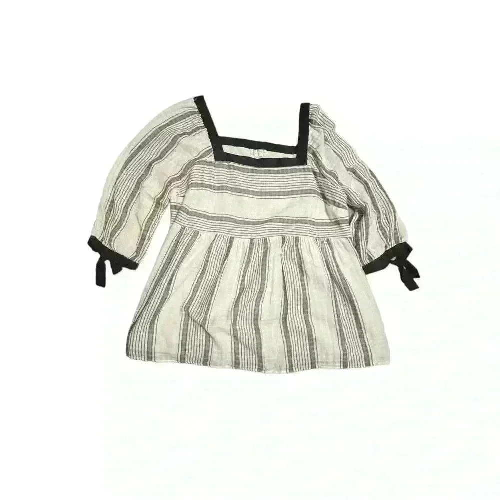 Mimi Maternity Top black and white med